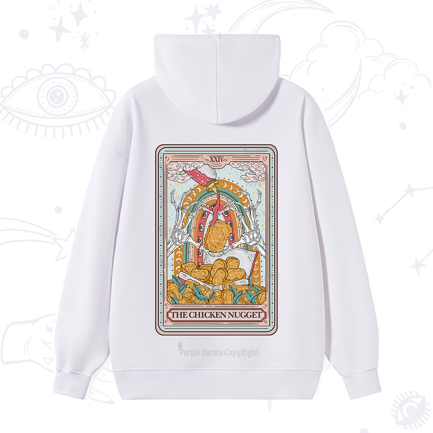 Purplehecate The Chicken Nugget Tarot Hoodie