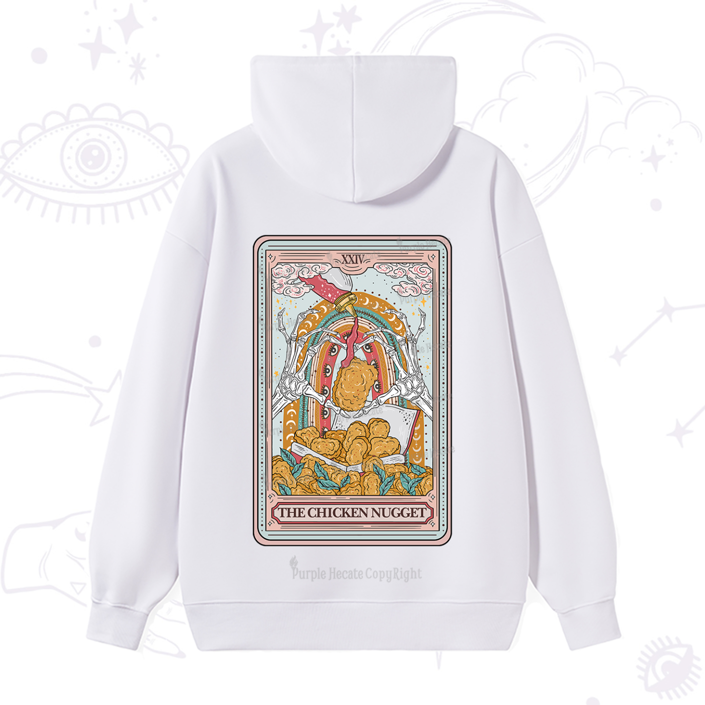 Purplehecate The Chicken Nugget Tarot Hoodie