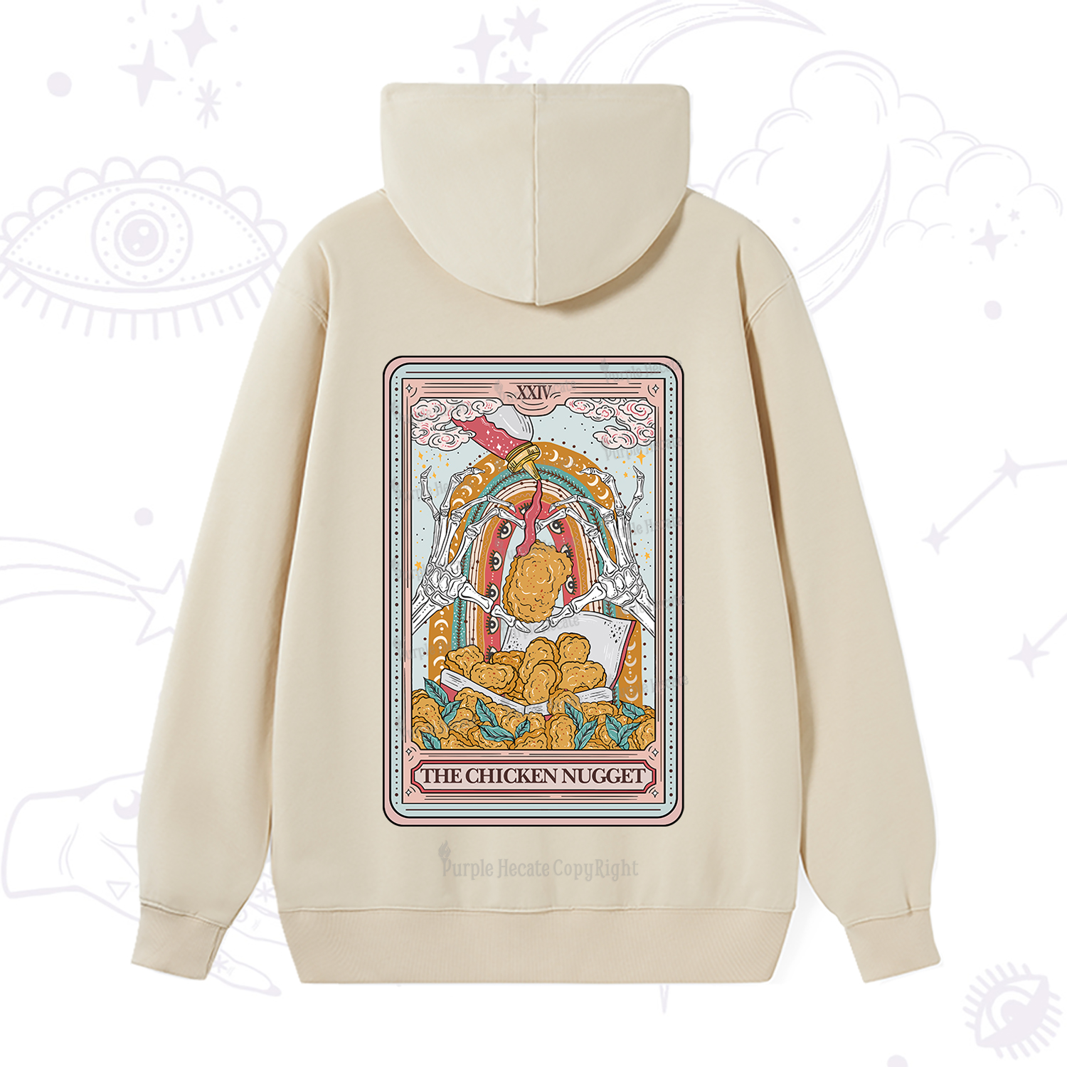 Purplehecate The Chicken Nugget Tarot Hoodie