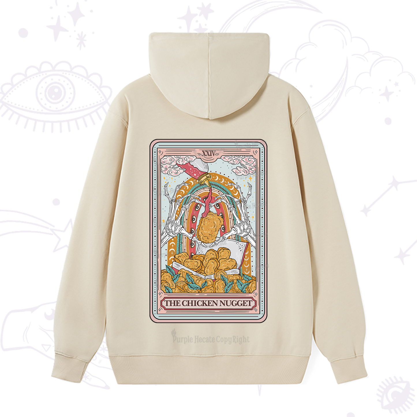 Purplehecate The Chicken Nugget Tarot Hoodie