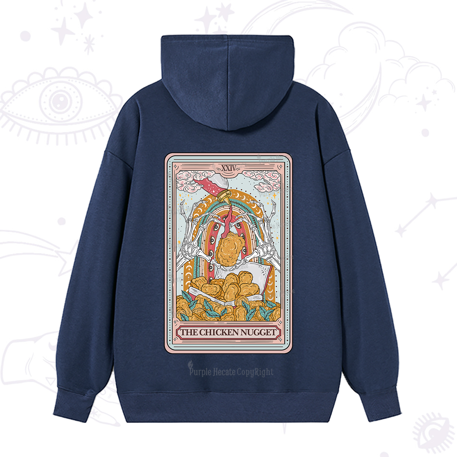 Purplehecate The Chicken Nugget Tarot Hoodie