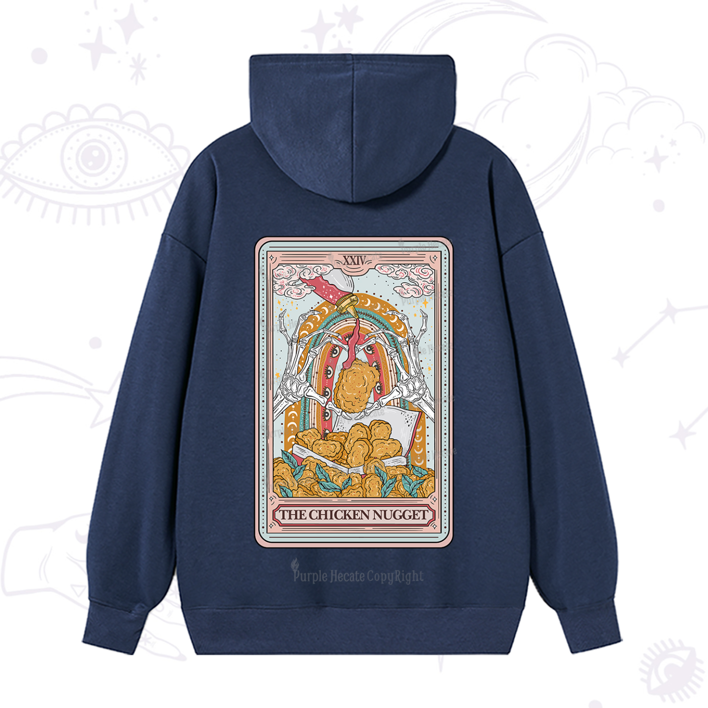 Purplehecate The Chicken Nugget Tarot Hoodie