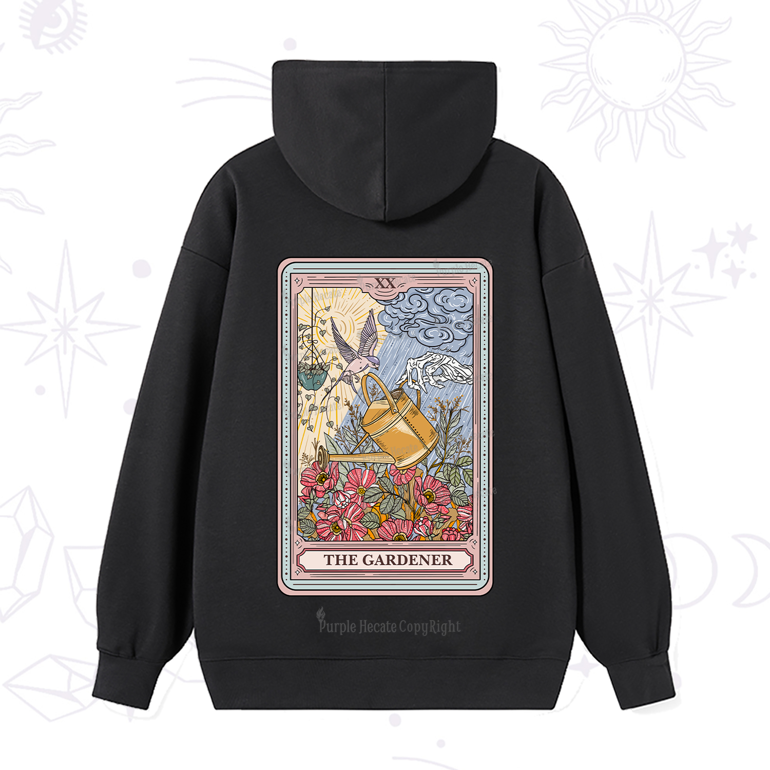 Purplehecate The Gardener Tarot Hoodie