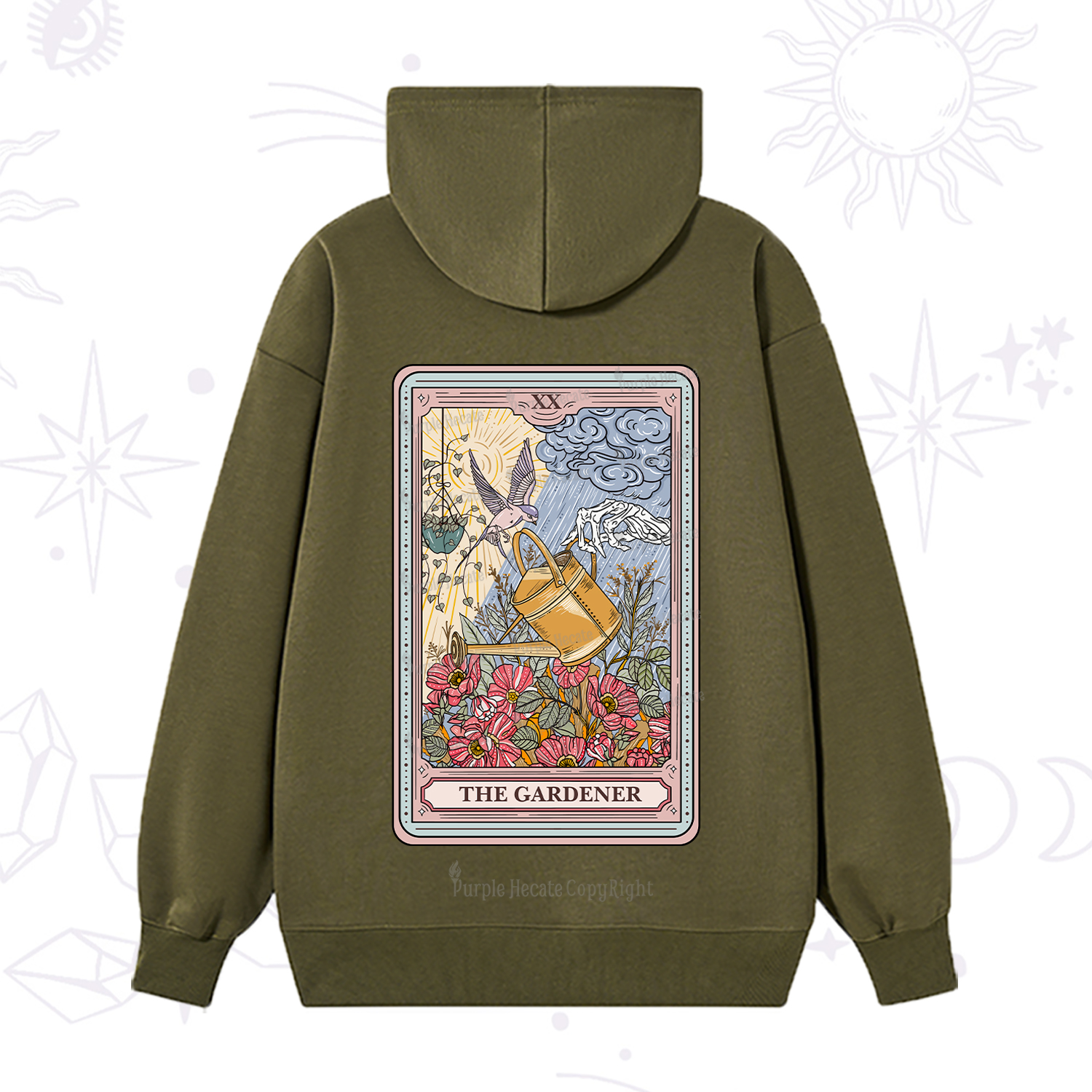 Purplehecate The Gardener Tarot Hoodie