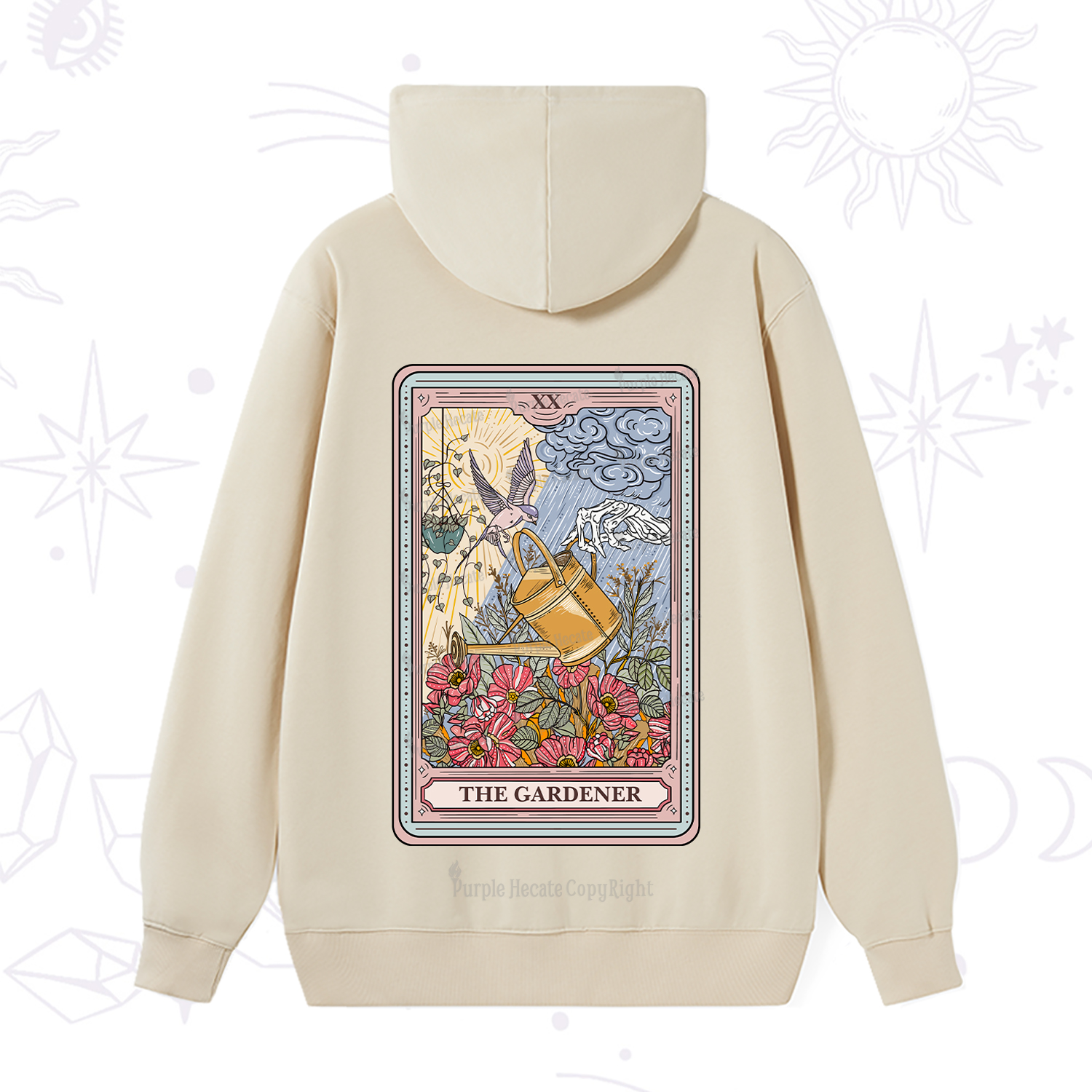 Purplehecate The Gardener Tarot Hoodie