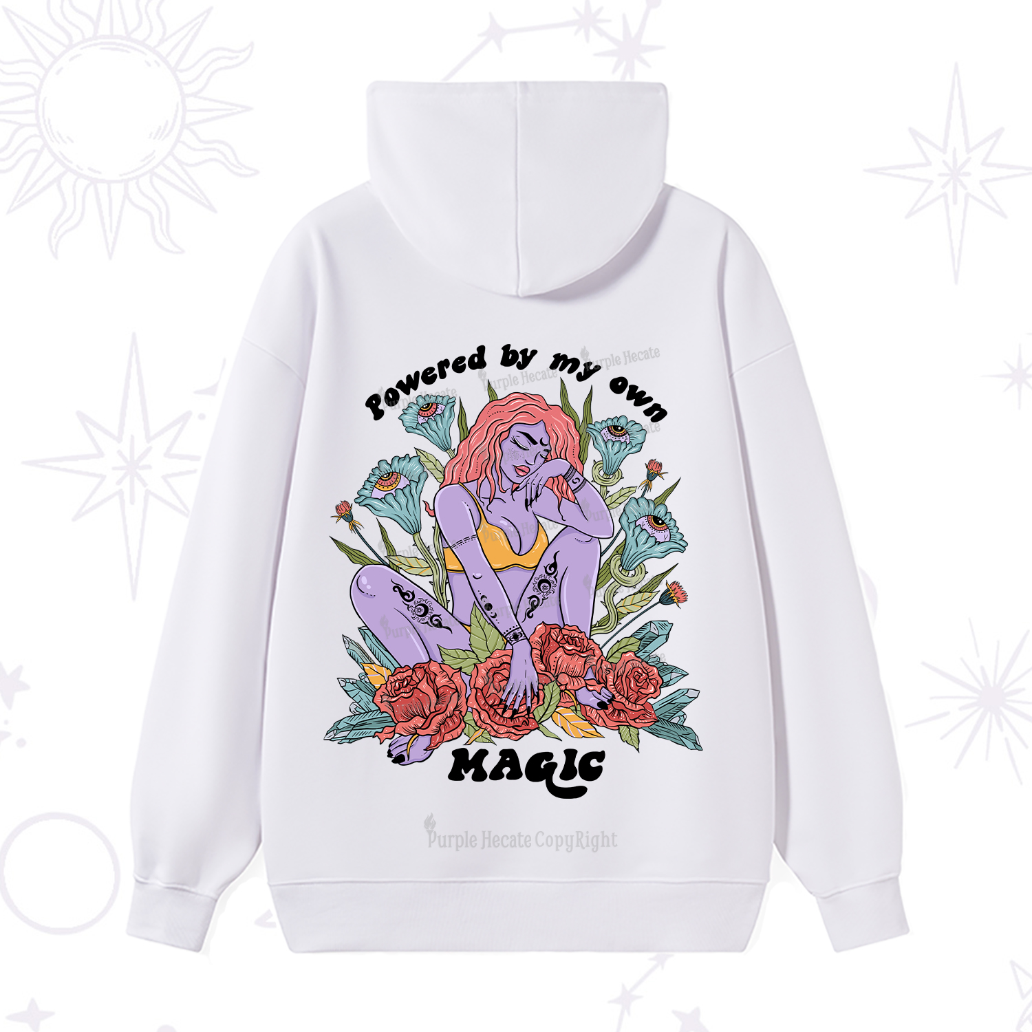Purplehecate Powered By My Own Magic Hoodie