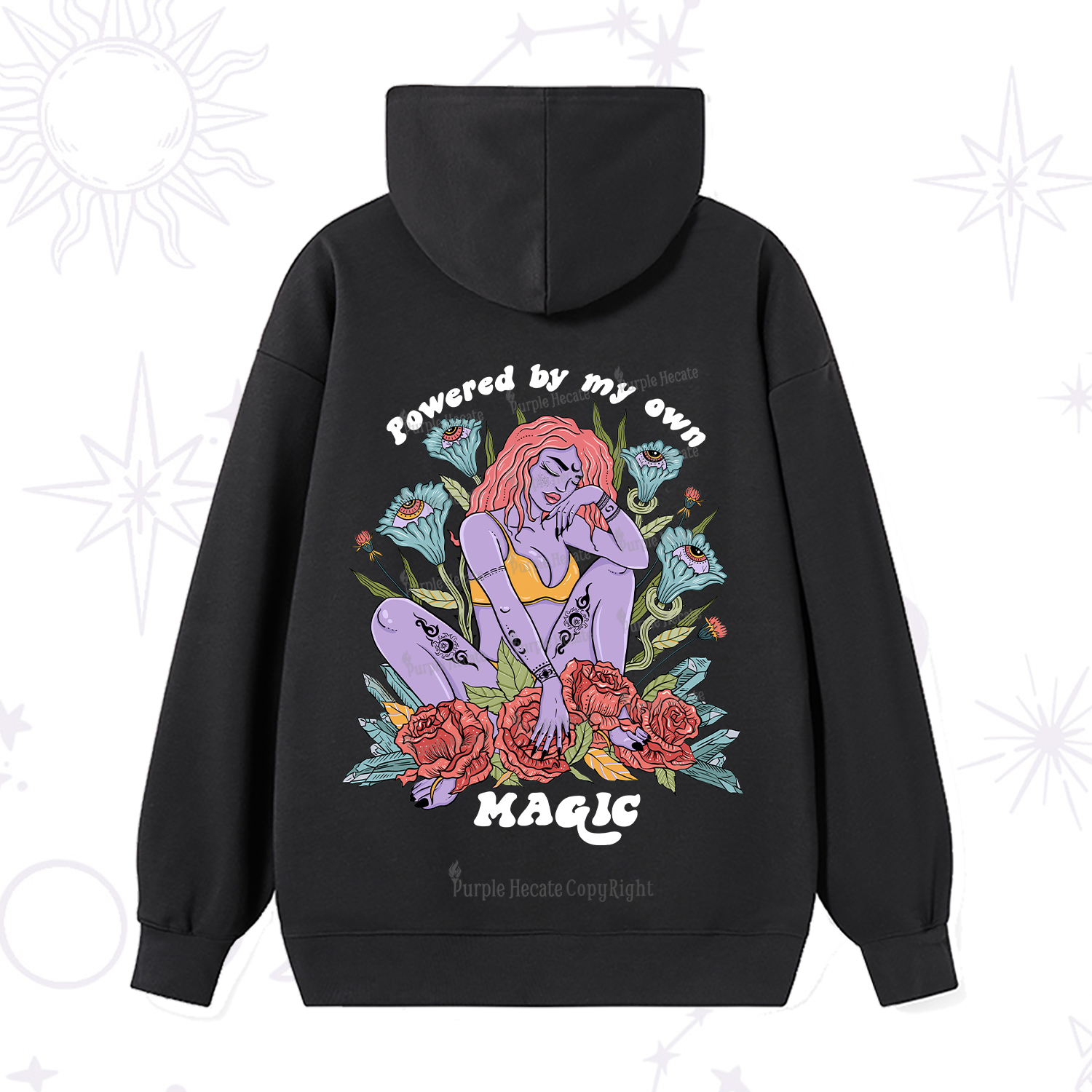 Purplehecate Powered By My Own Magic Hoodie