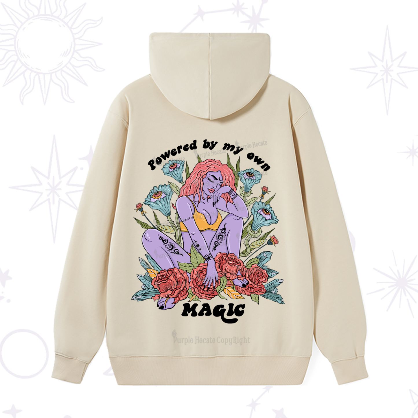 Purplehecate Powered By My Own Magic Hoodie