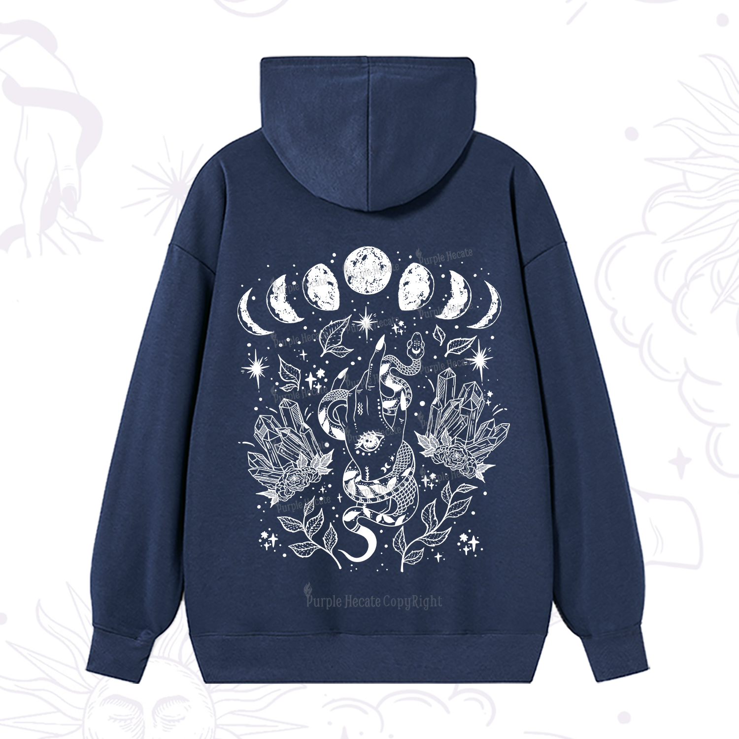 Purplehecate Reach For The Moon Hoodie