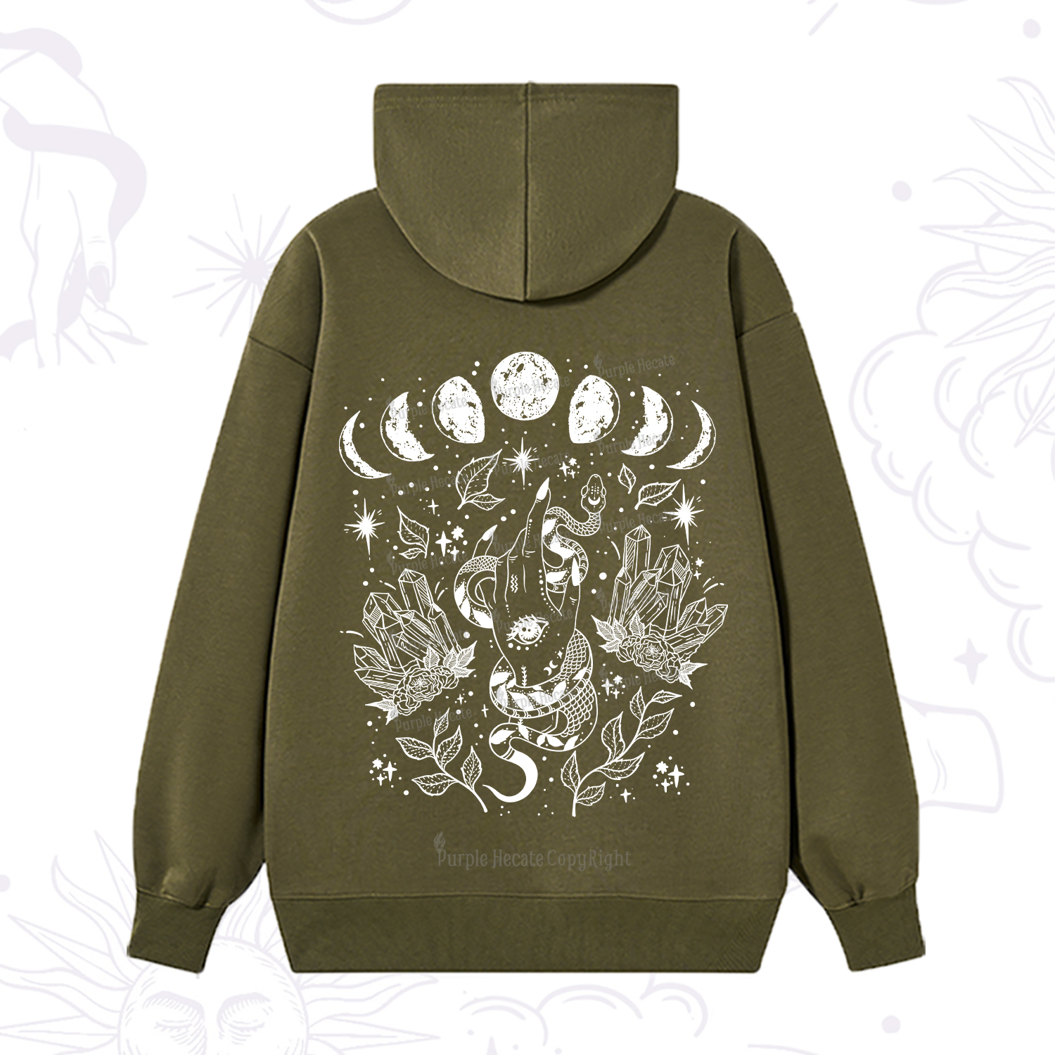 Purplehecate Reach For The Moon Hoodie