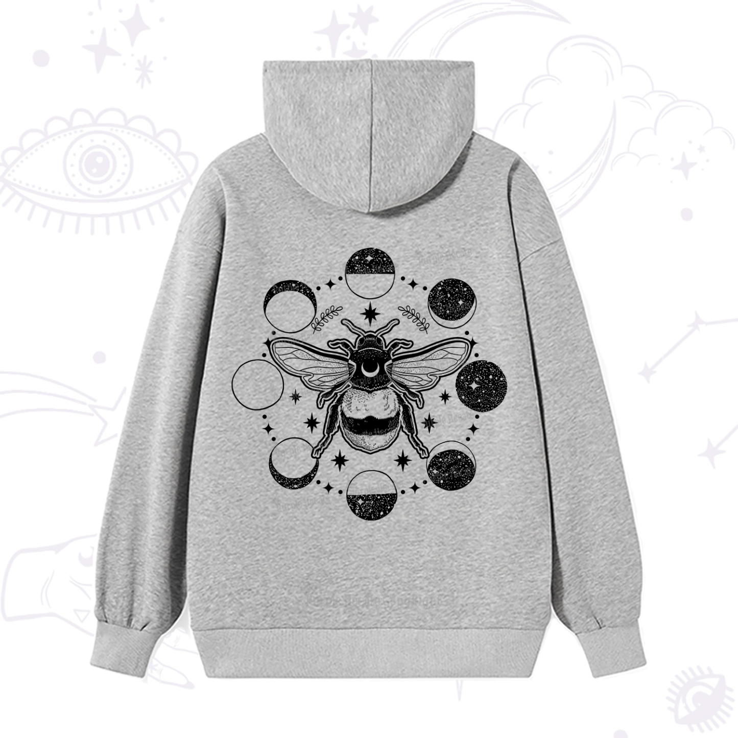 Purplehecate Moon Bee Hoodie