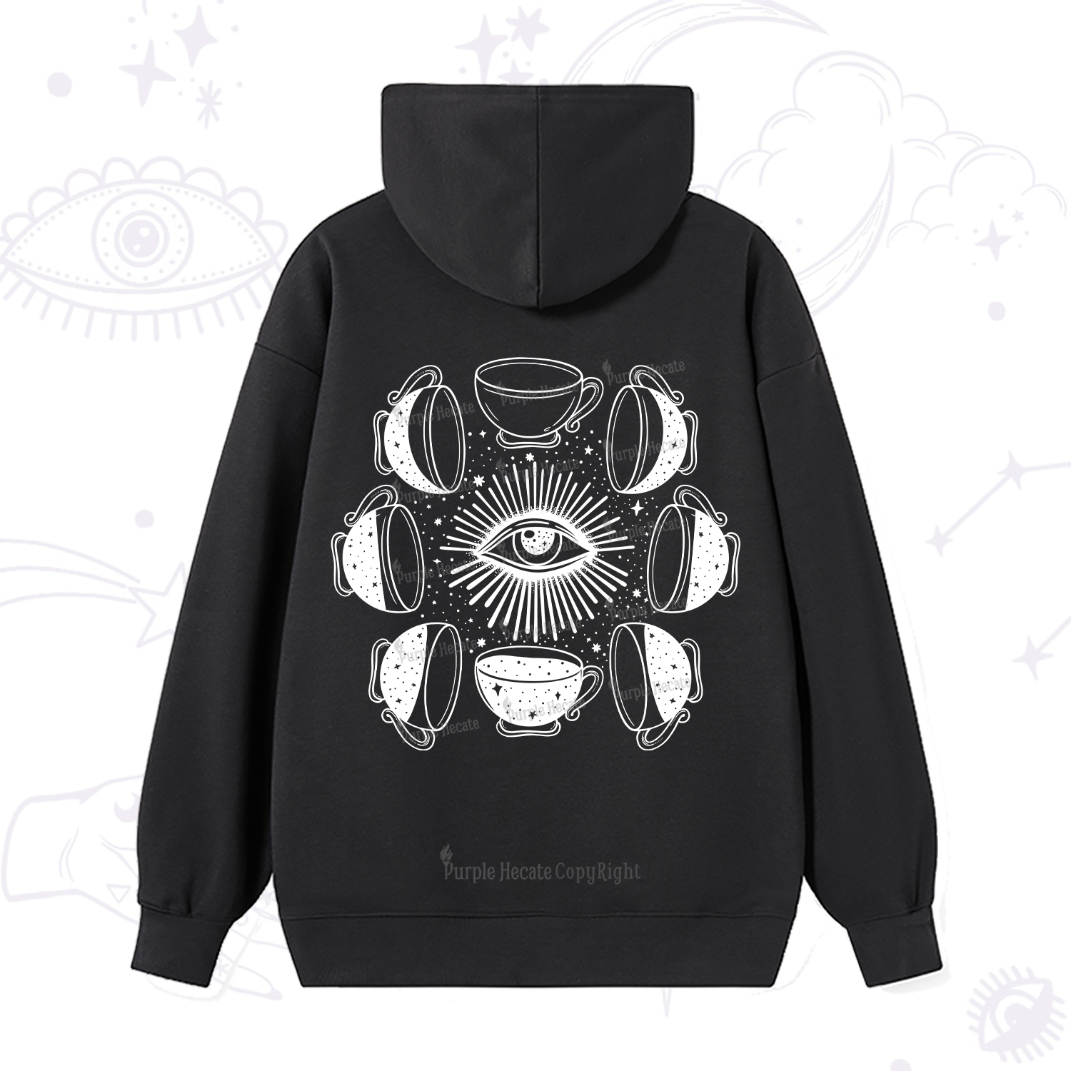 Purplehecate Moon Phase Coffee Hoodie