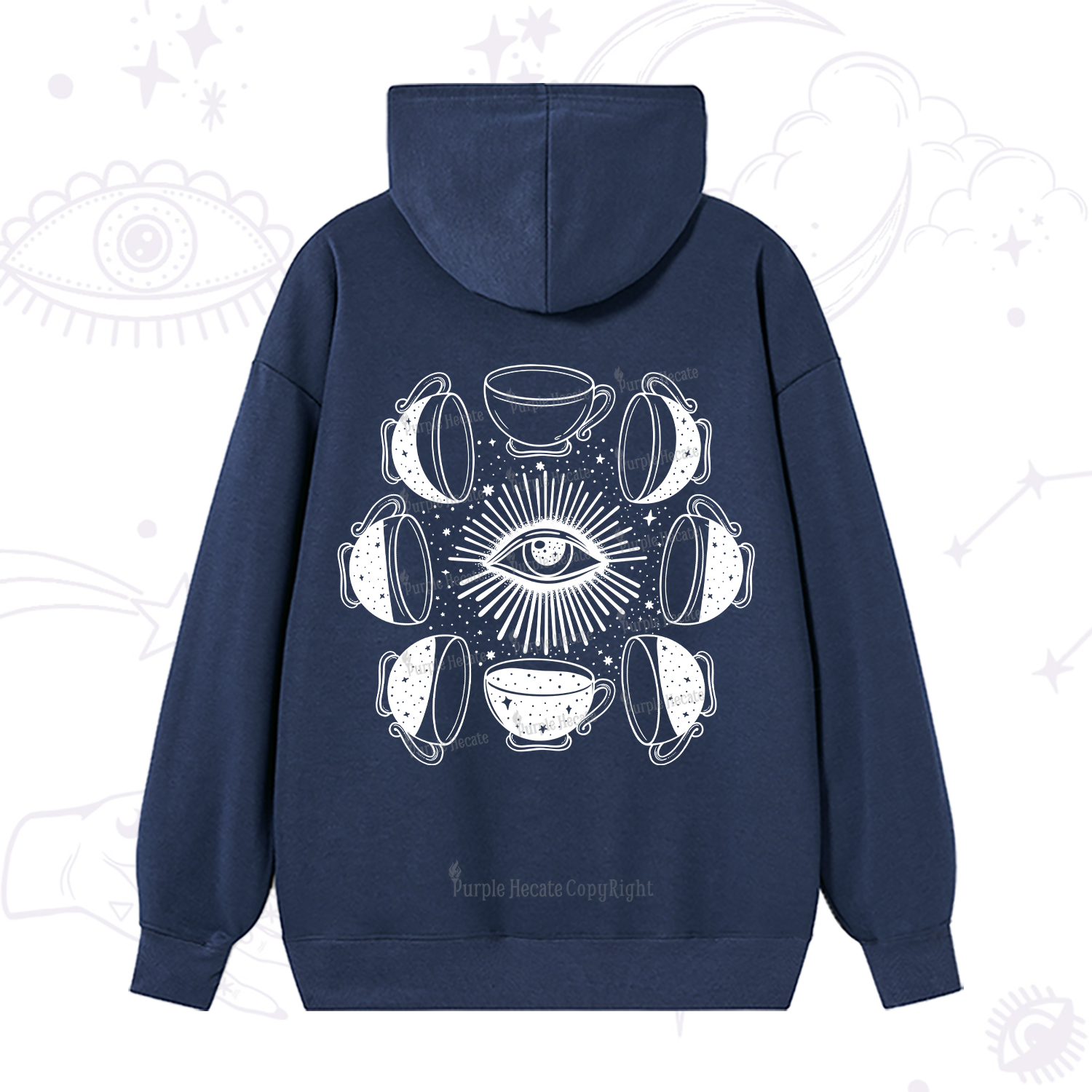 Purplehecate Moon Phase Coffee Hoodie