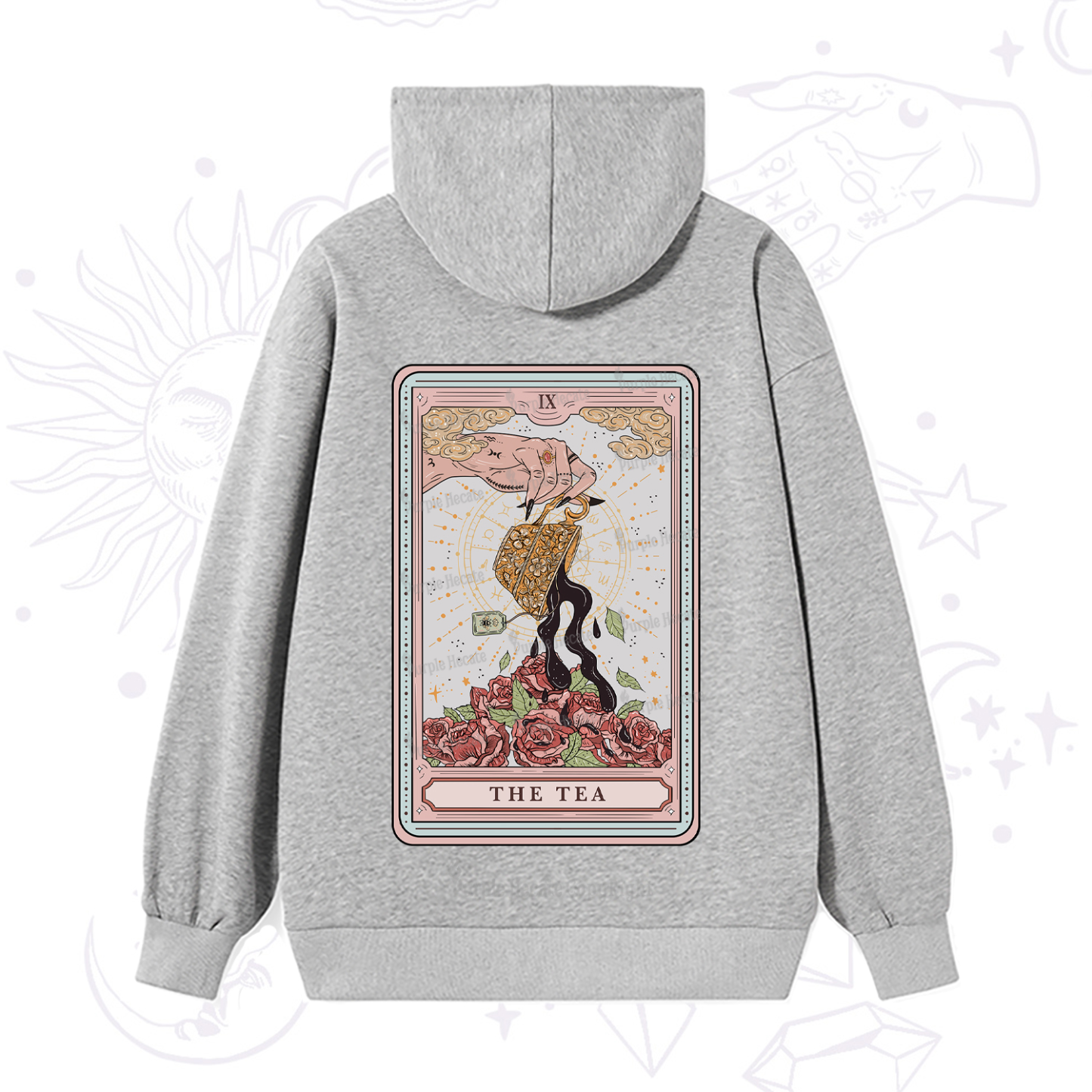 Purplehecate The Tea Tarot Hoodie