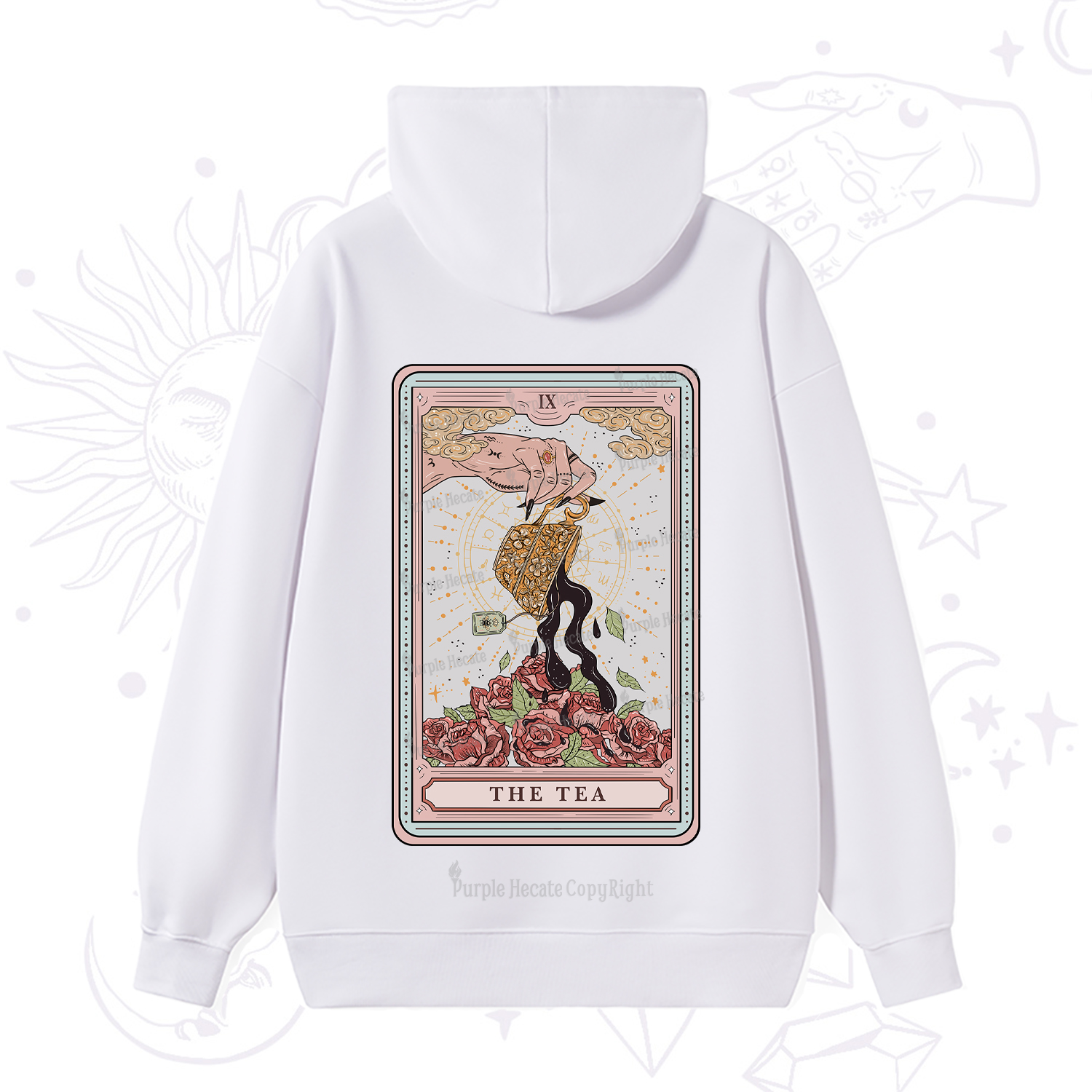 Purplehecate The Tea Tarot Hoodie