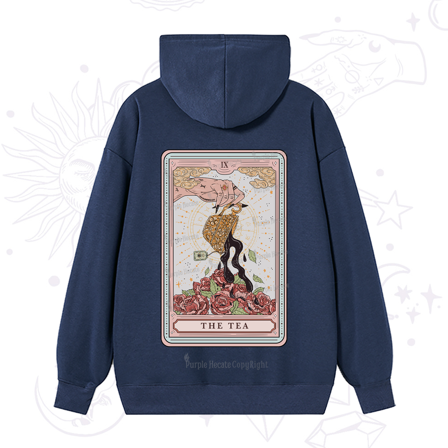 Purplehecate The Tea Tarot Hoodie
