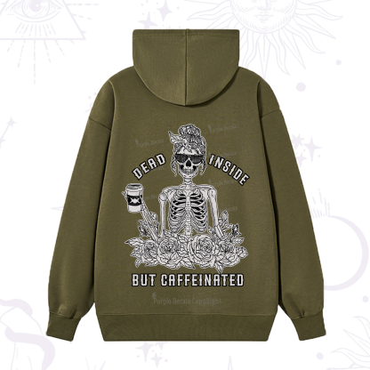 Purplehecate Dead Inside But Caffeinated Hoodie