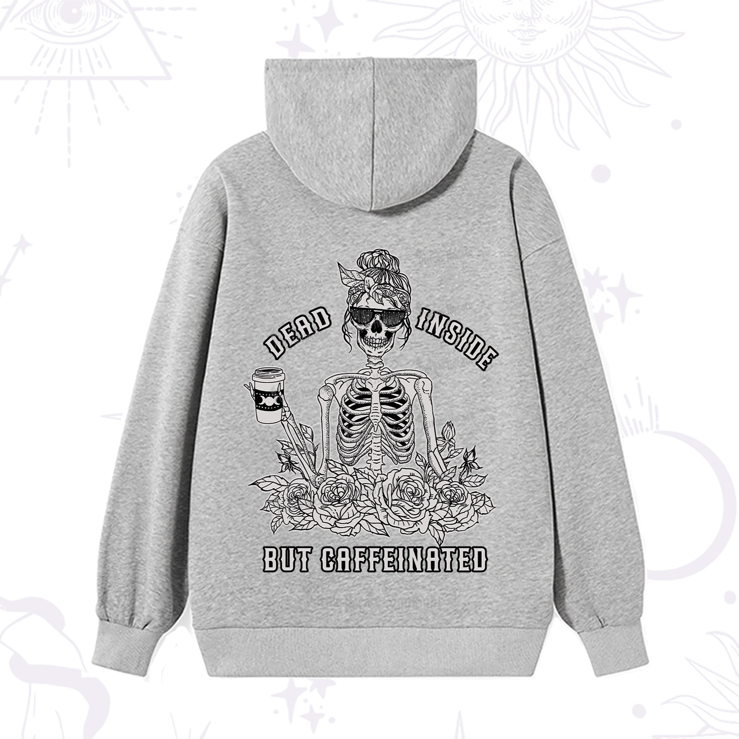 Purplehecate Dead Inside But Caffeinated Hoodie