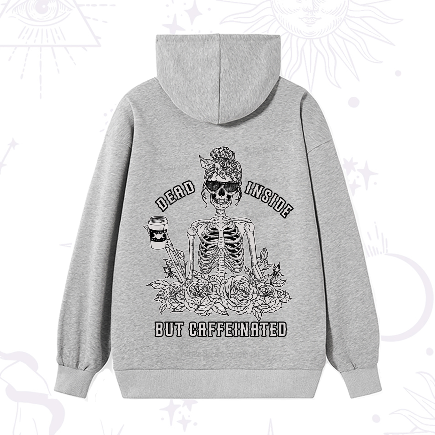 Purplehecate Dead Inside But Caffeinated Hoodie