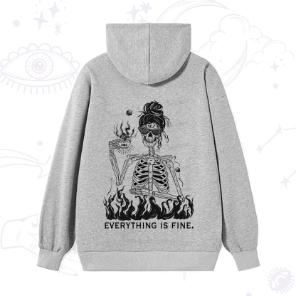 Purplehecate Everything Is Fine Hoodie