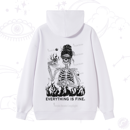 Purplehecate Everything Is Fine Hoodie