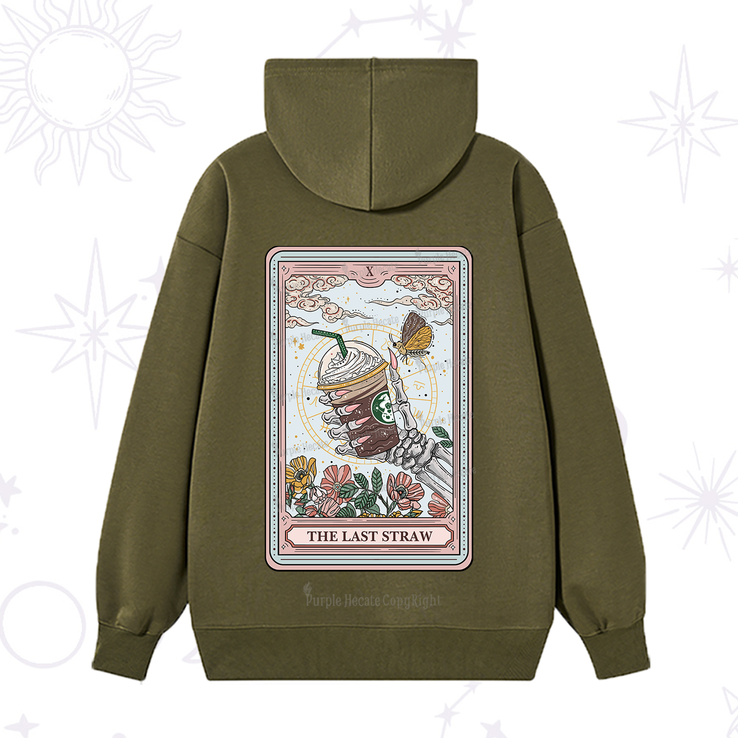 Purplehecate The Last Straw Tarot Hoodie