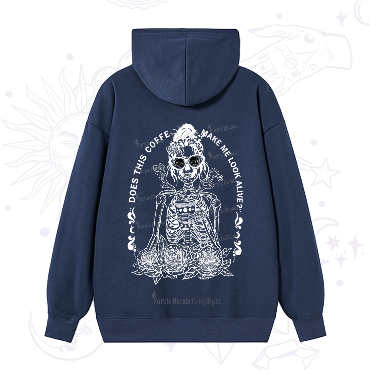 Purplehecate Does This Coffee Make Me Look Alive Hoodie