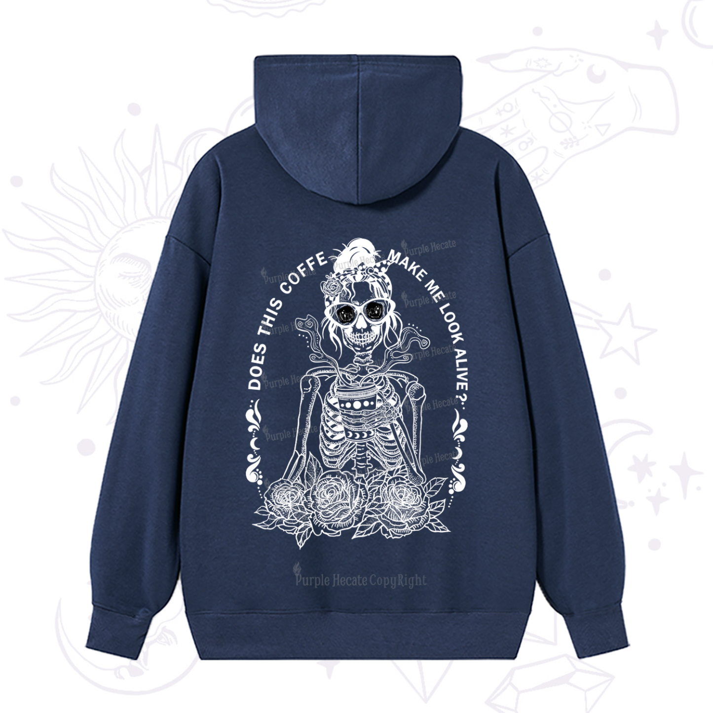 Purplehecate Does This Coffee Make Me Look Alive Hoodie
