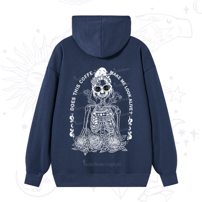 Purplehecate Does This Coffee Make Me Look Alive Hoodie