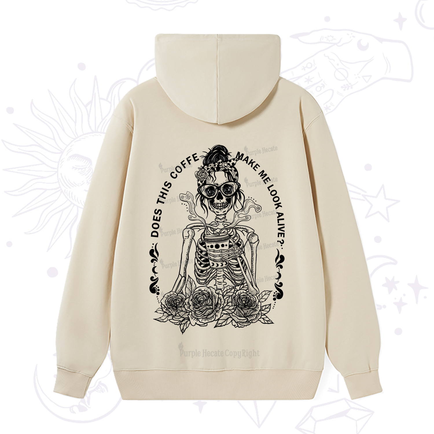 Purplehecate Does This Coffee Make Me Look Alive Hoodie