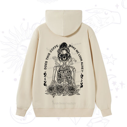 Purplehecate Does This Coffee Make Me Look Alive Hoodie