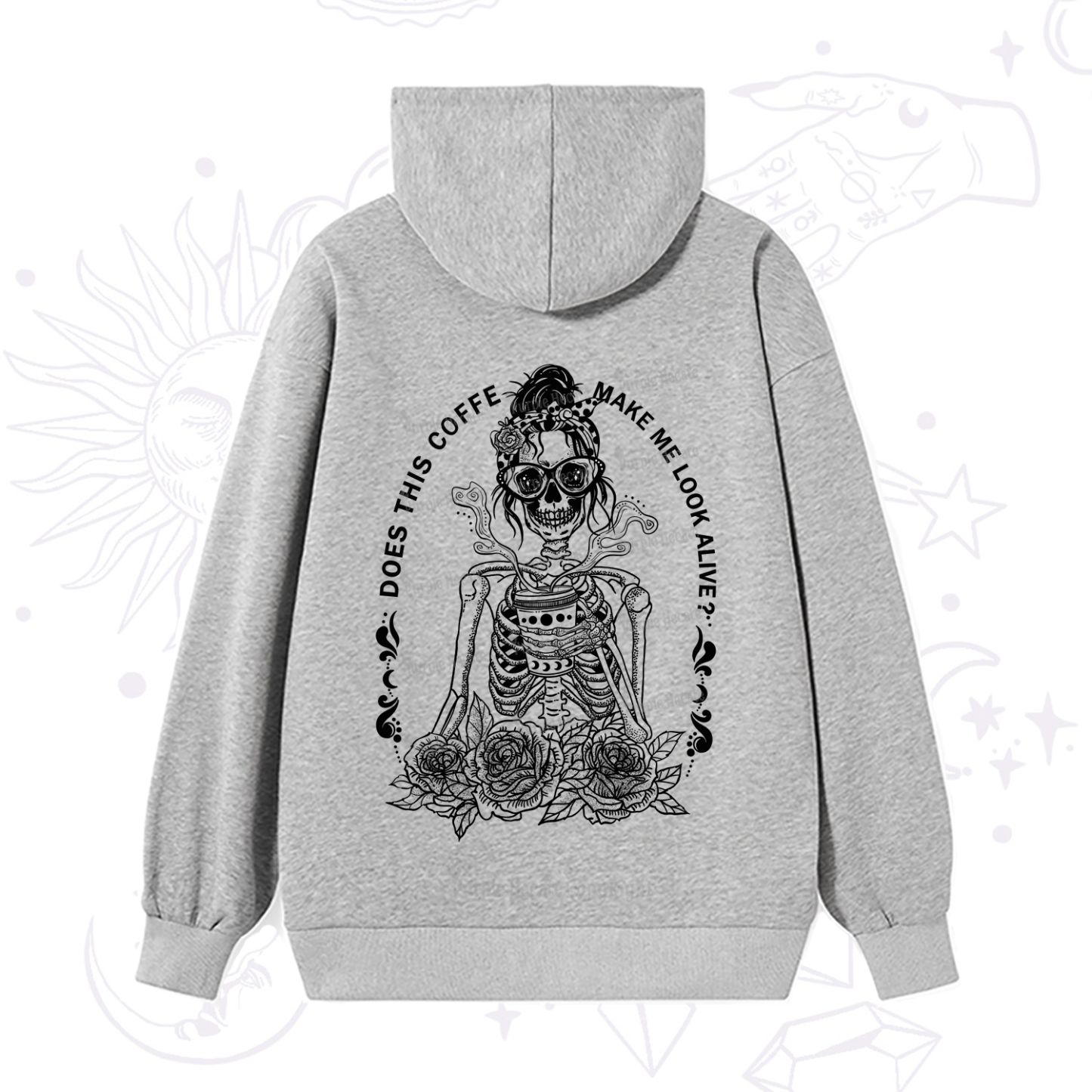 Purplehecate Does This Coffee Make Me Look Alive Hoodie