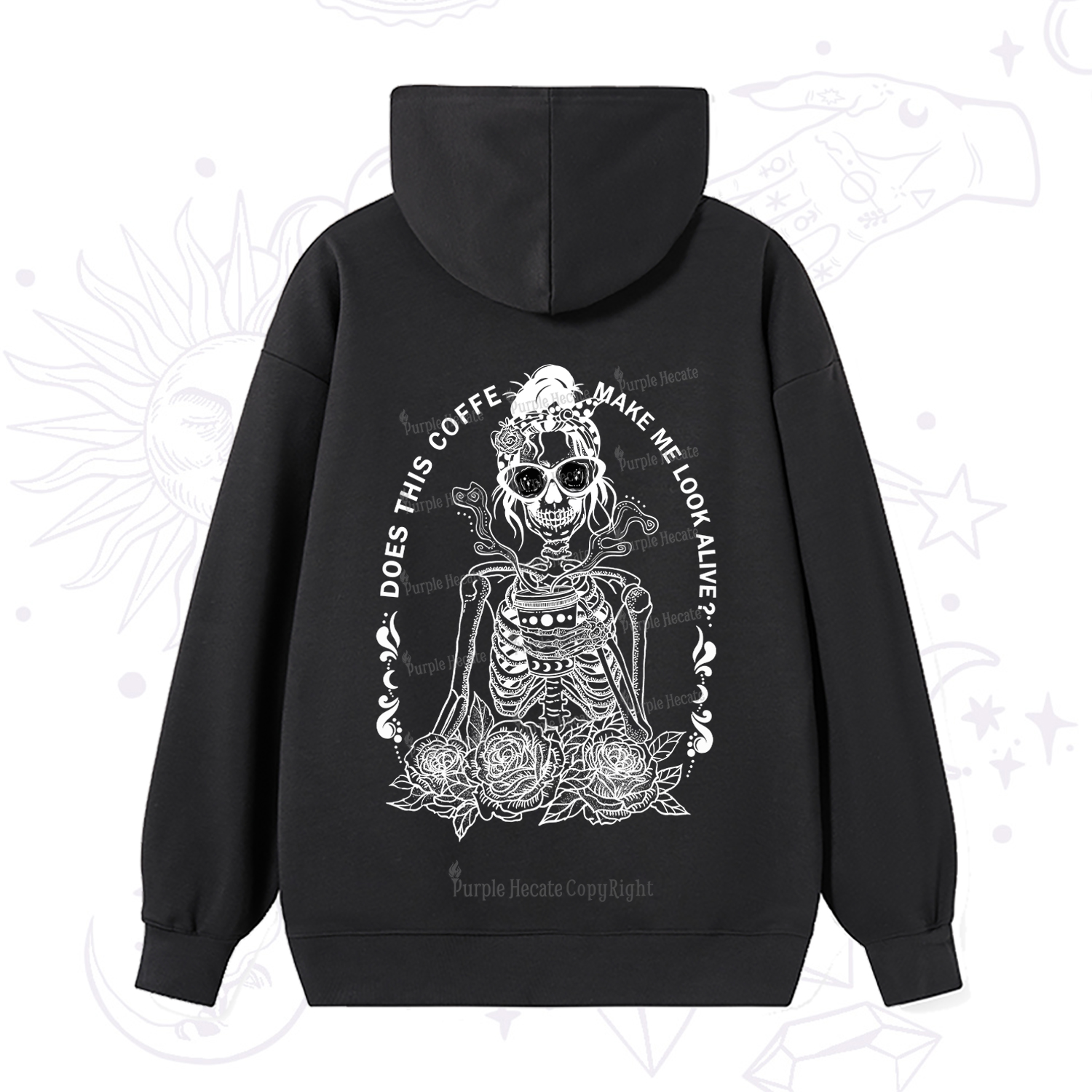 Purplehecate Does This Coffee Make Me Look Alive Hoodie