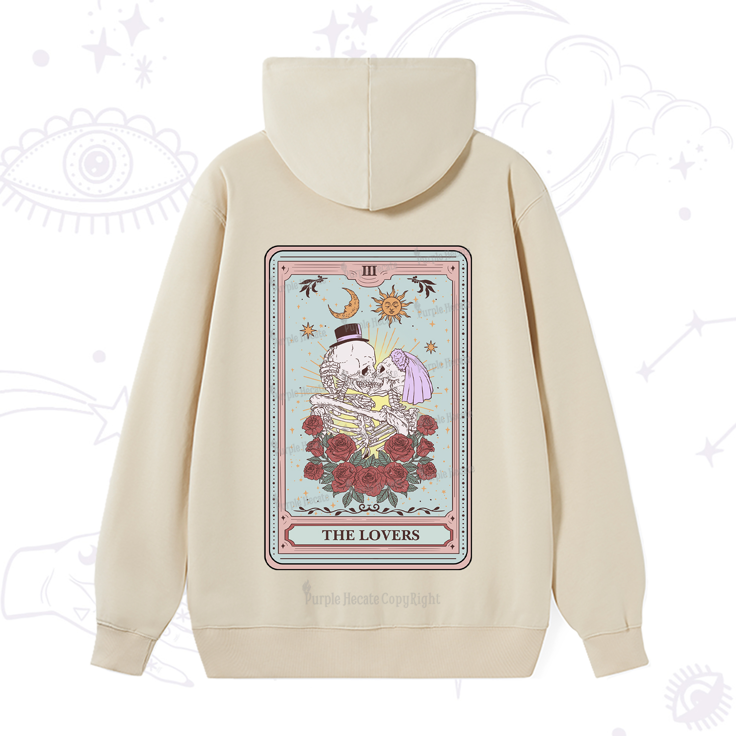 Purplehecate The Lovers Tarot Hoodie