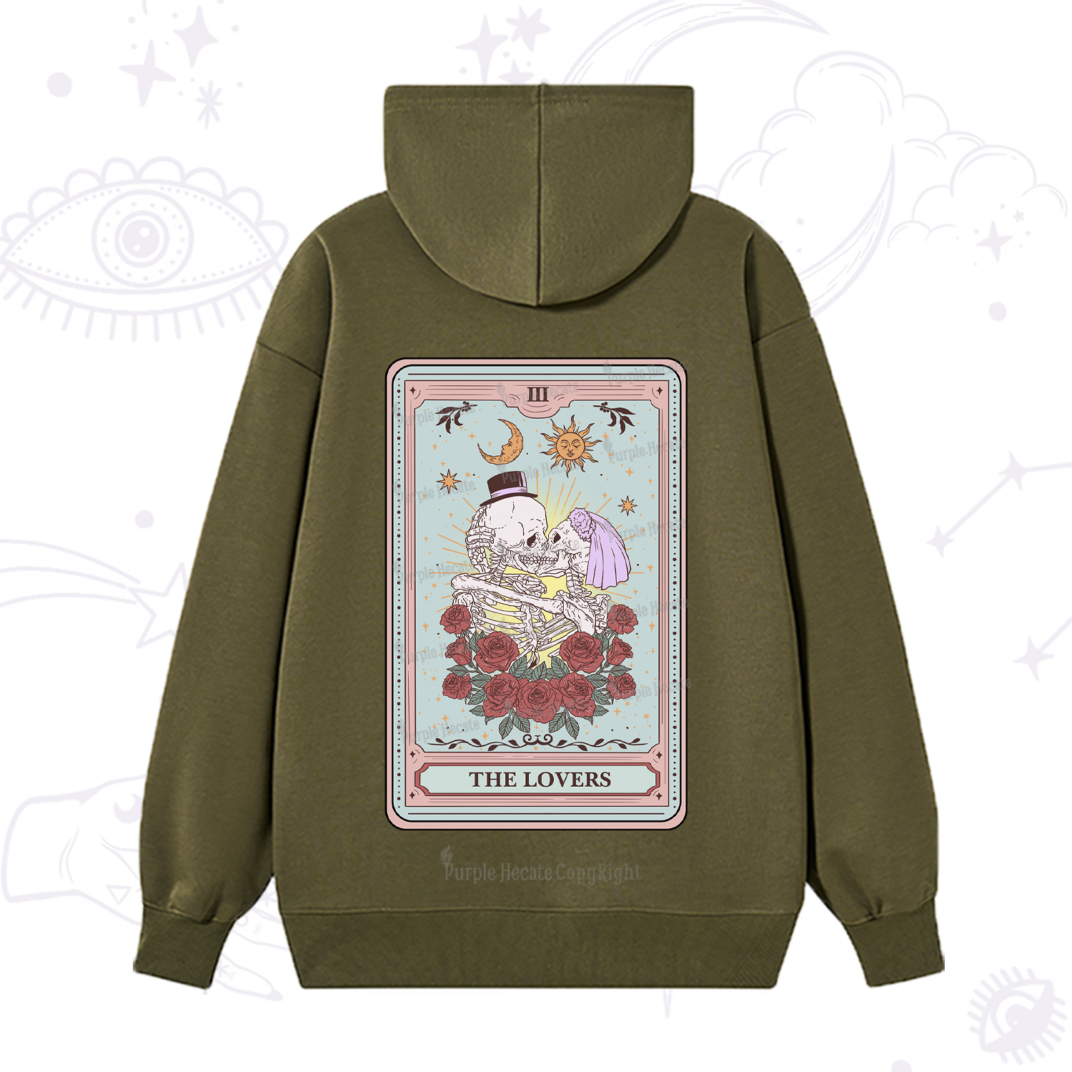 Purplehecate The Lovers Tarot Hoodie