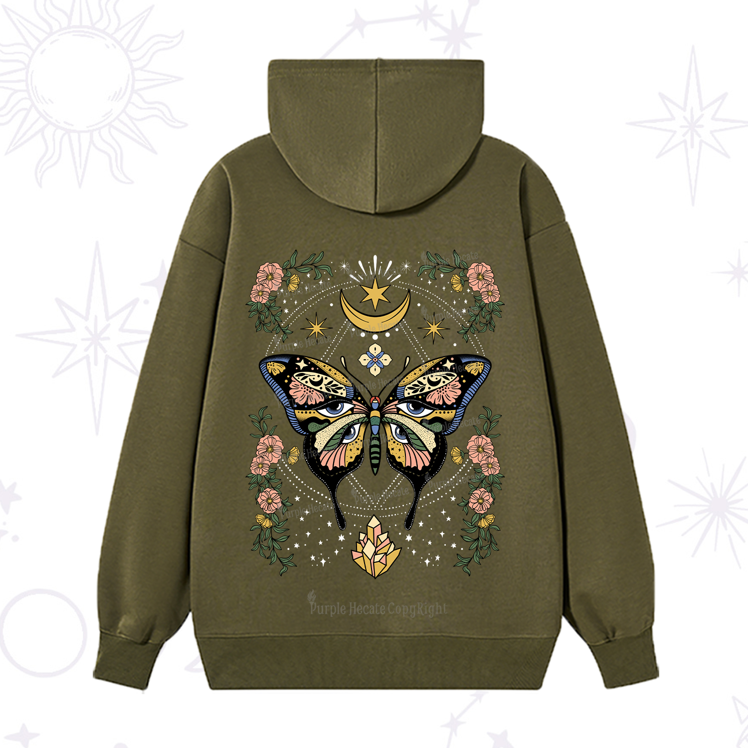 Purplehecate I Am Opening Hoodie