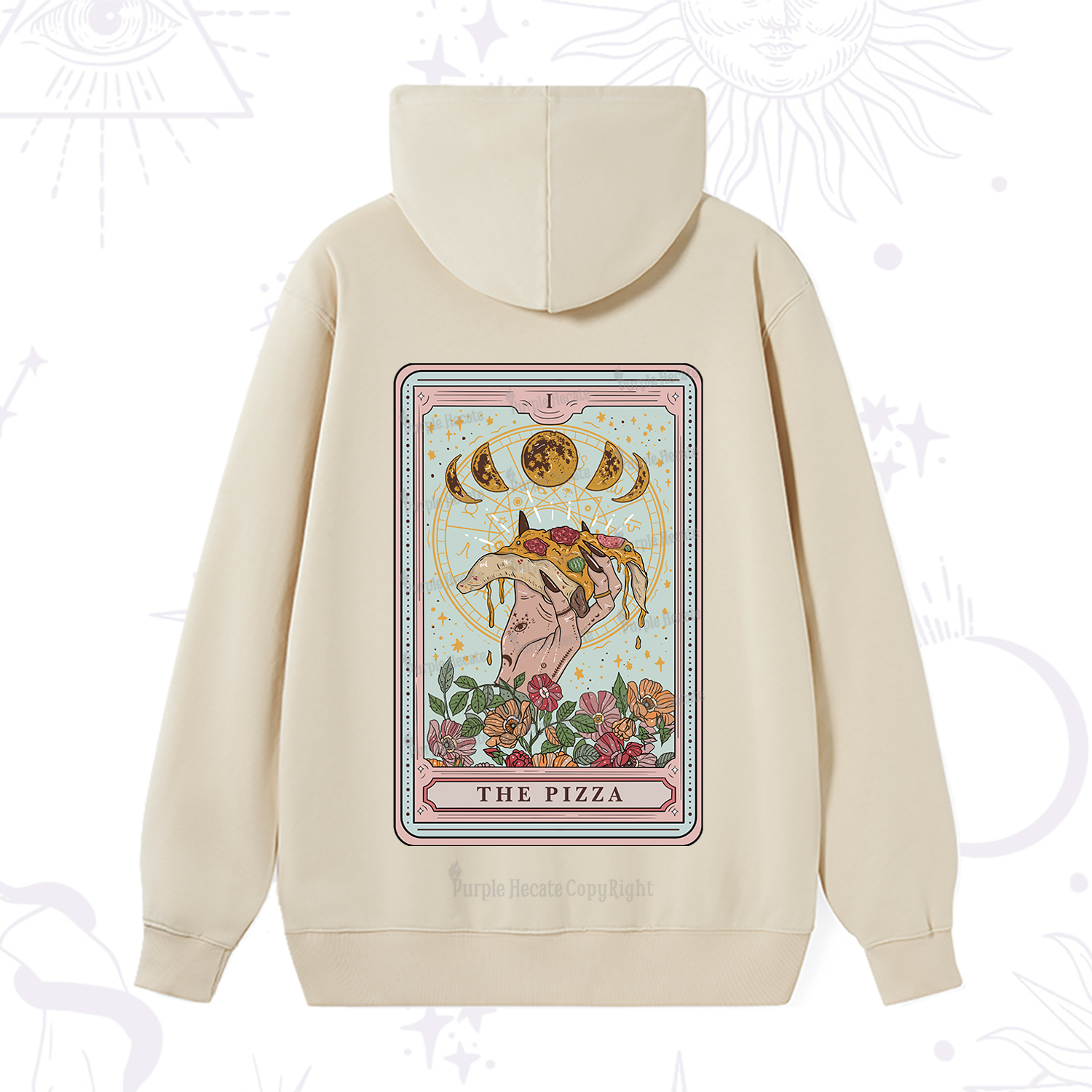 Purplehecate The Pizza Tarot Hoodie
