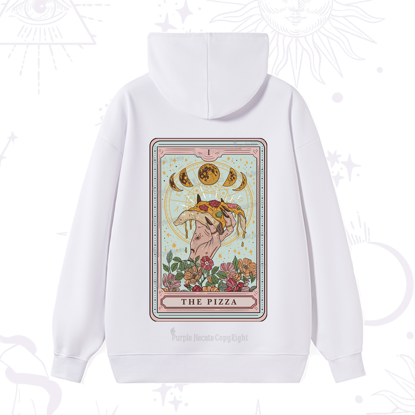Purplehecate The Pizza Tarot Hoodie