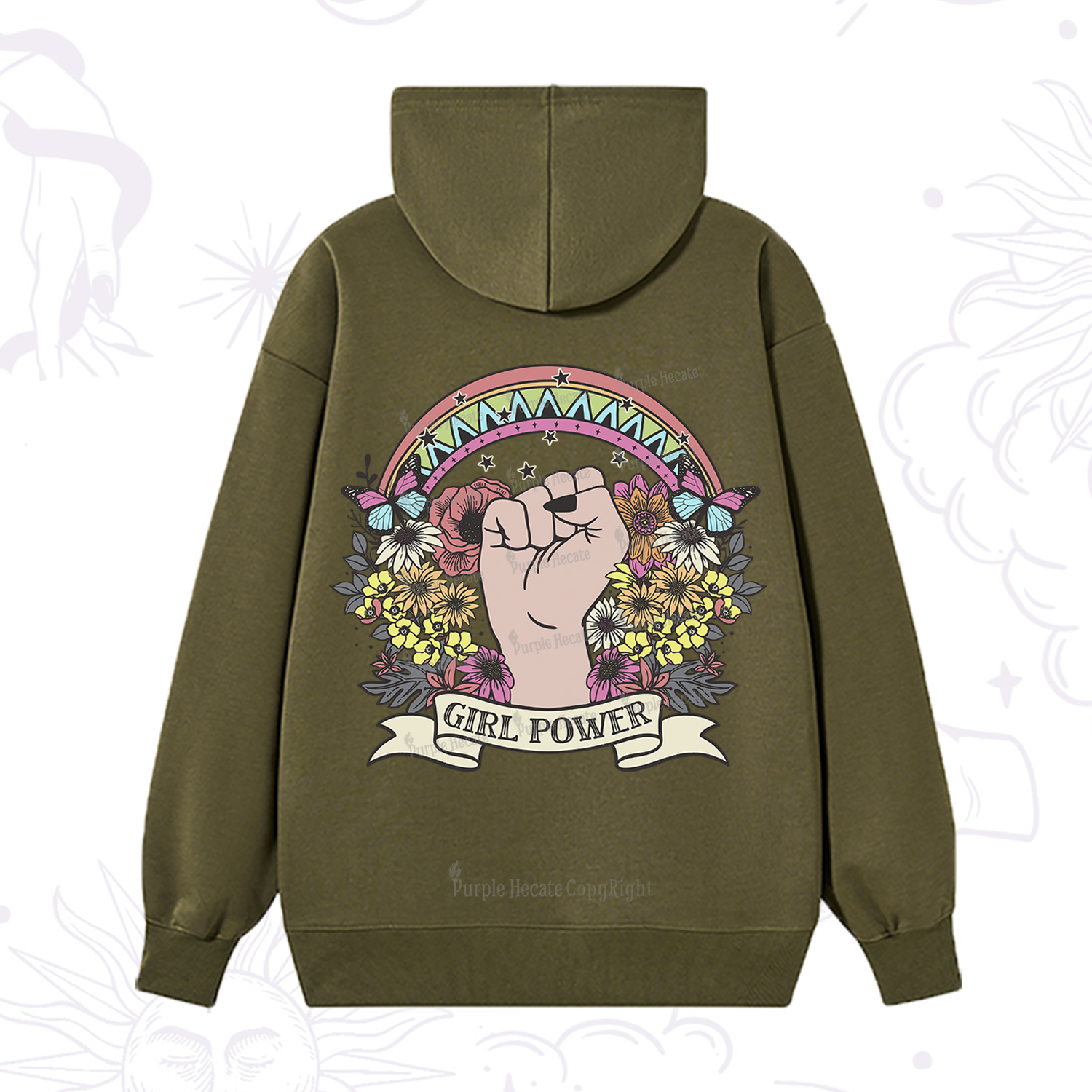 Purplehecate Girl Power Hoodie
