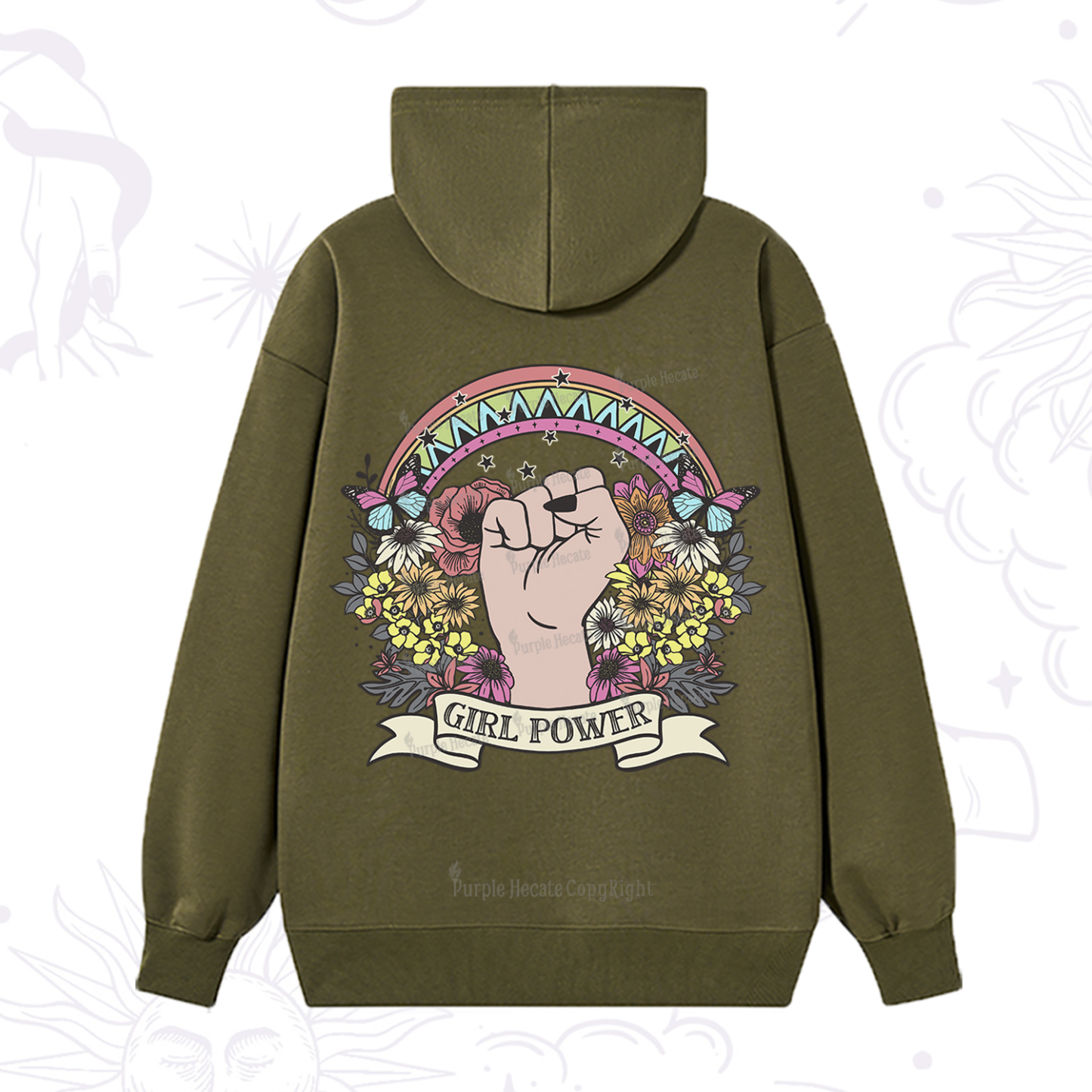 Purplehecate Girl Power Hoodie