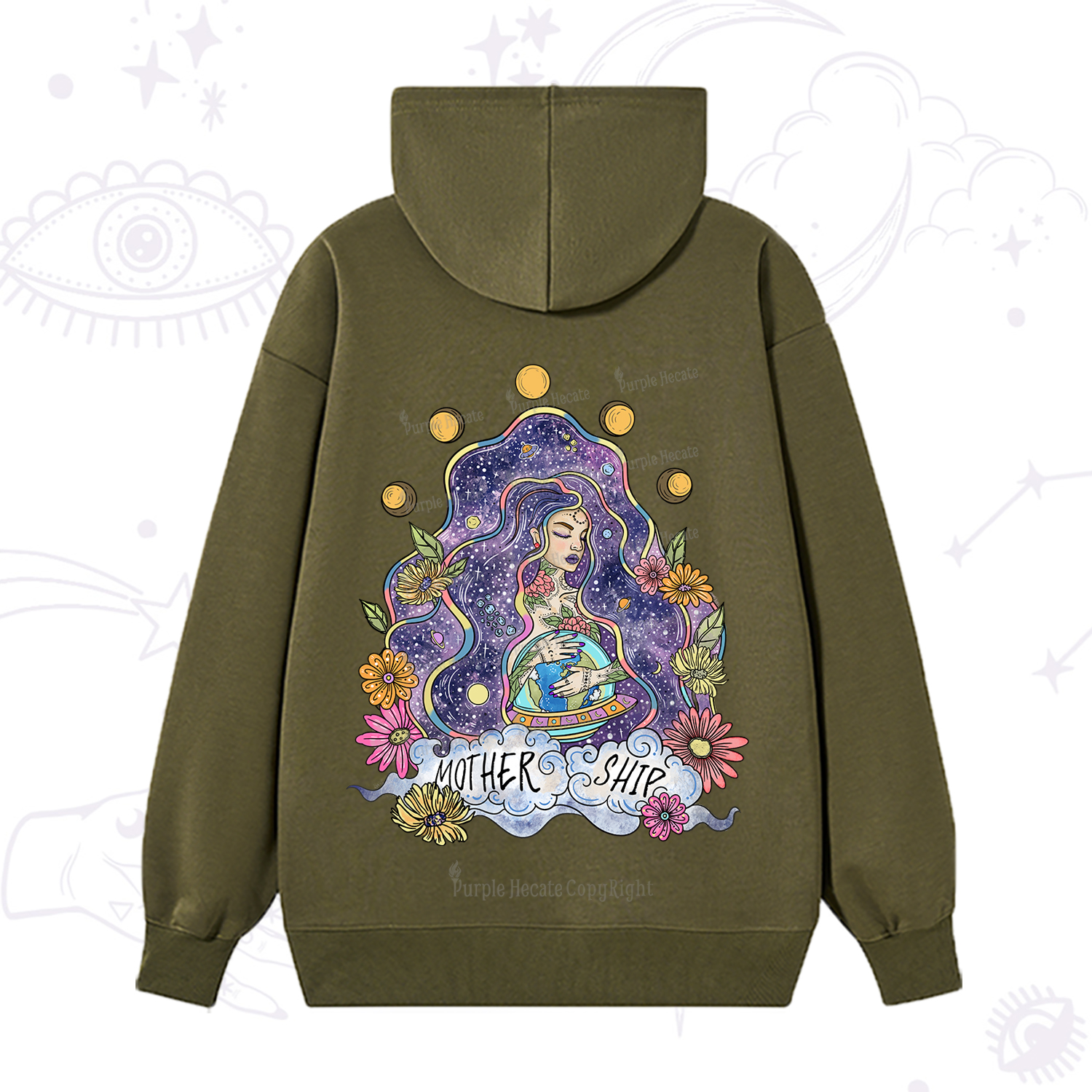Purplehecate Mother Ship Hoodie