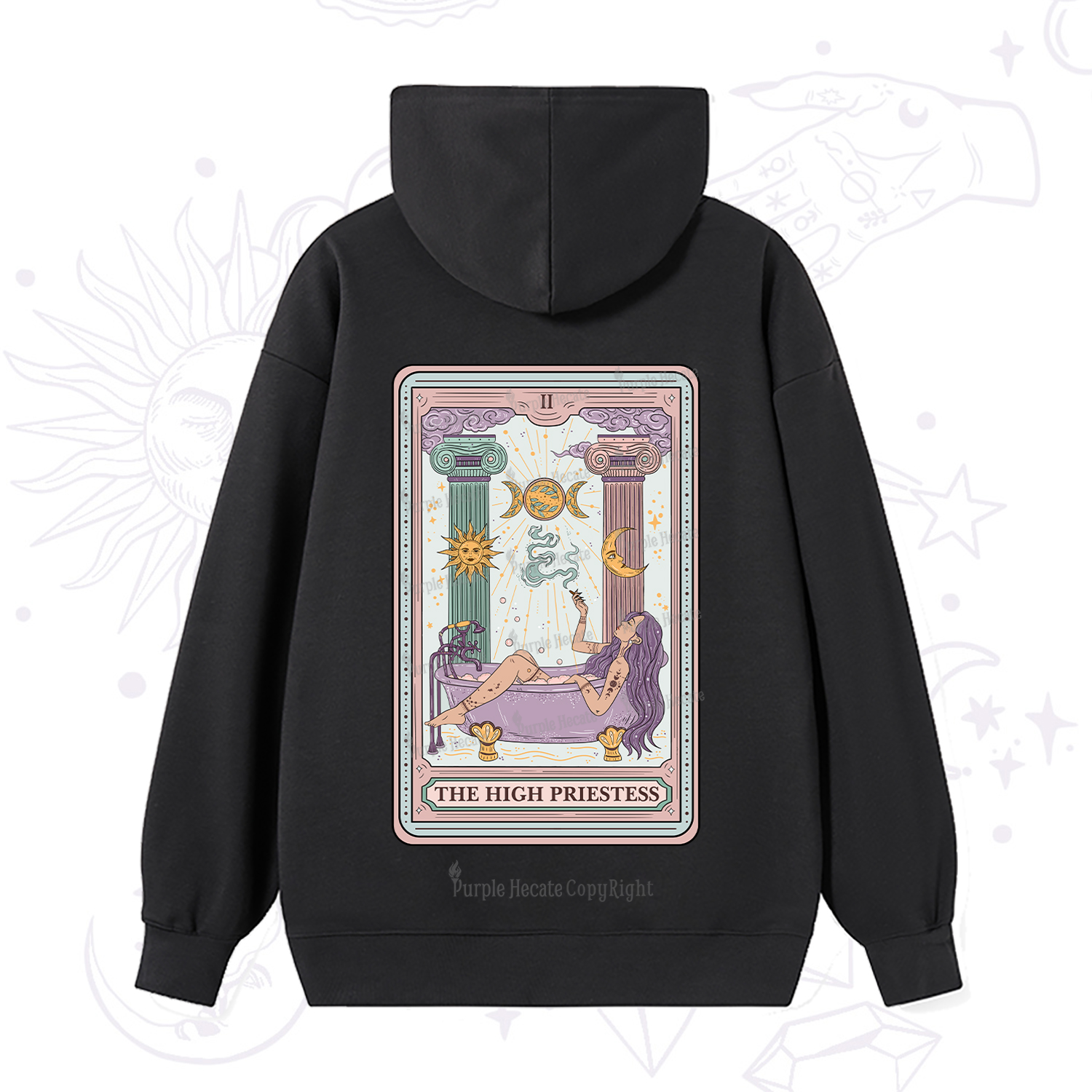 Purplehecate The High Priestess Tarot Hoodie