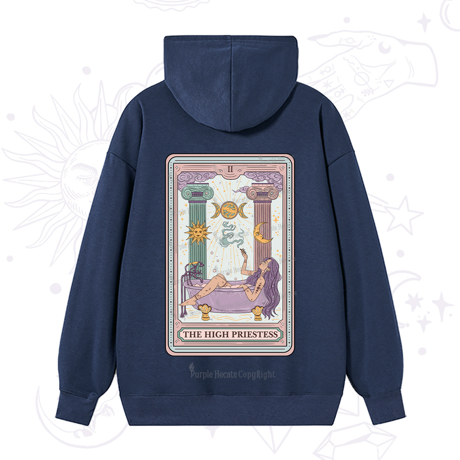 Purplehecate The High Priestess Tarot Hoodie