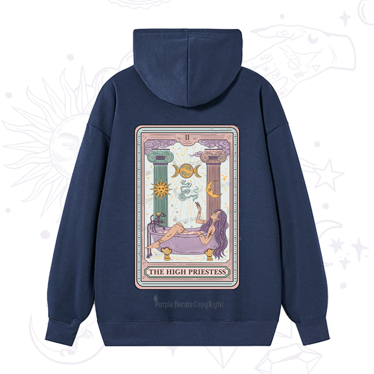Purplehecate The High Priestess Tarot Hoodie