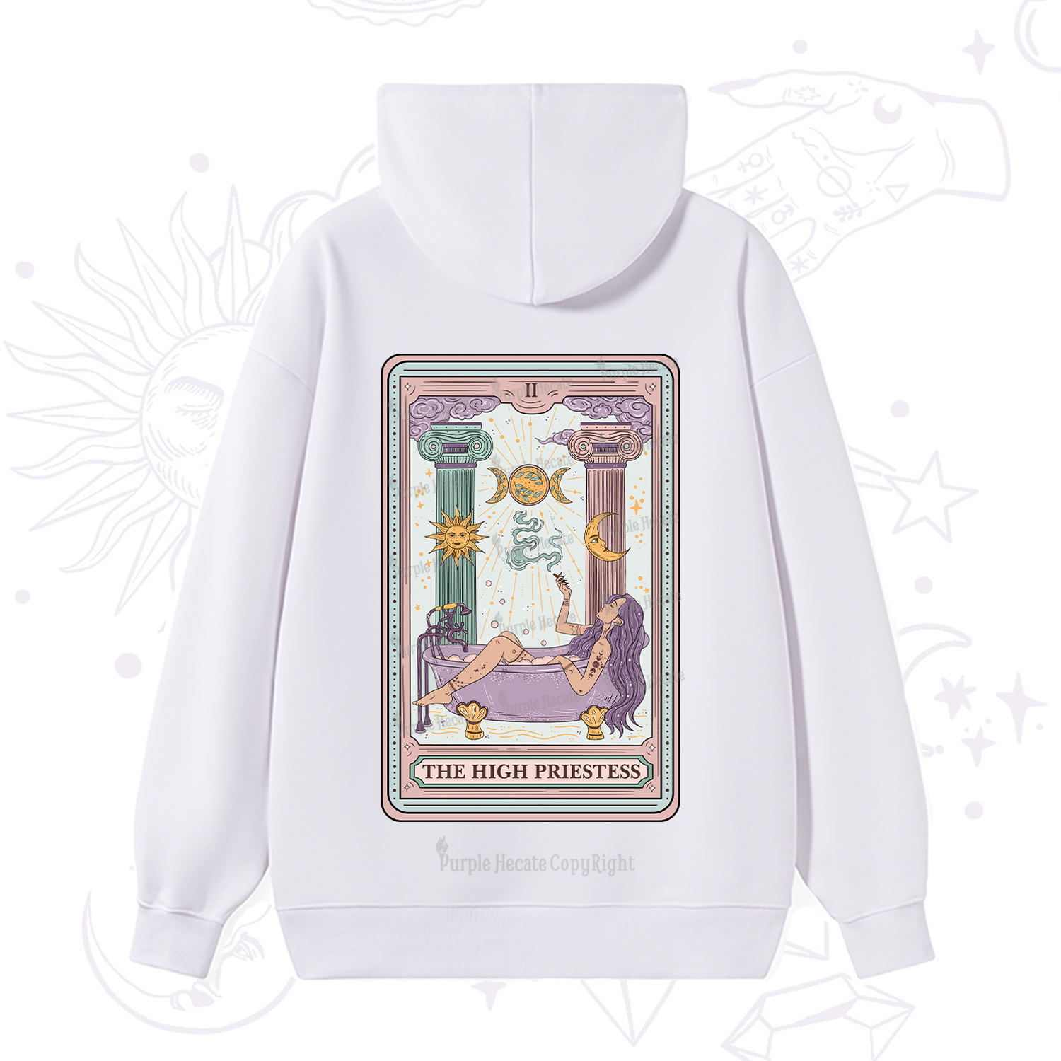 Purplehecate The High Priestess Tarot Hoodie