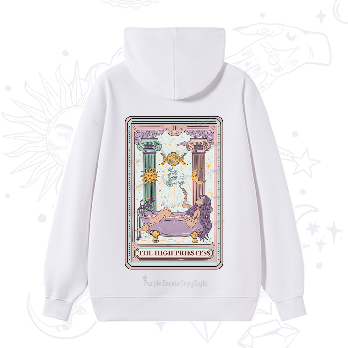 Purplehecate The High Priestess Tarot Hoodie