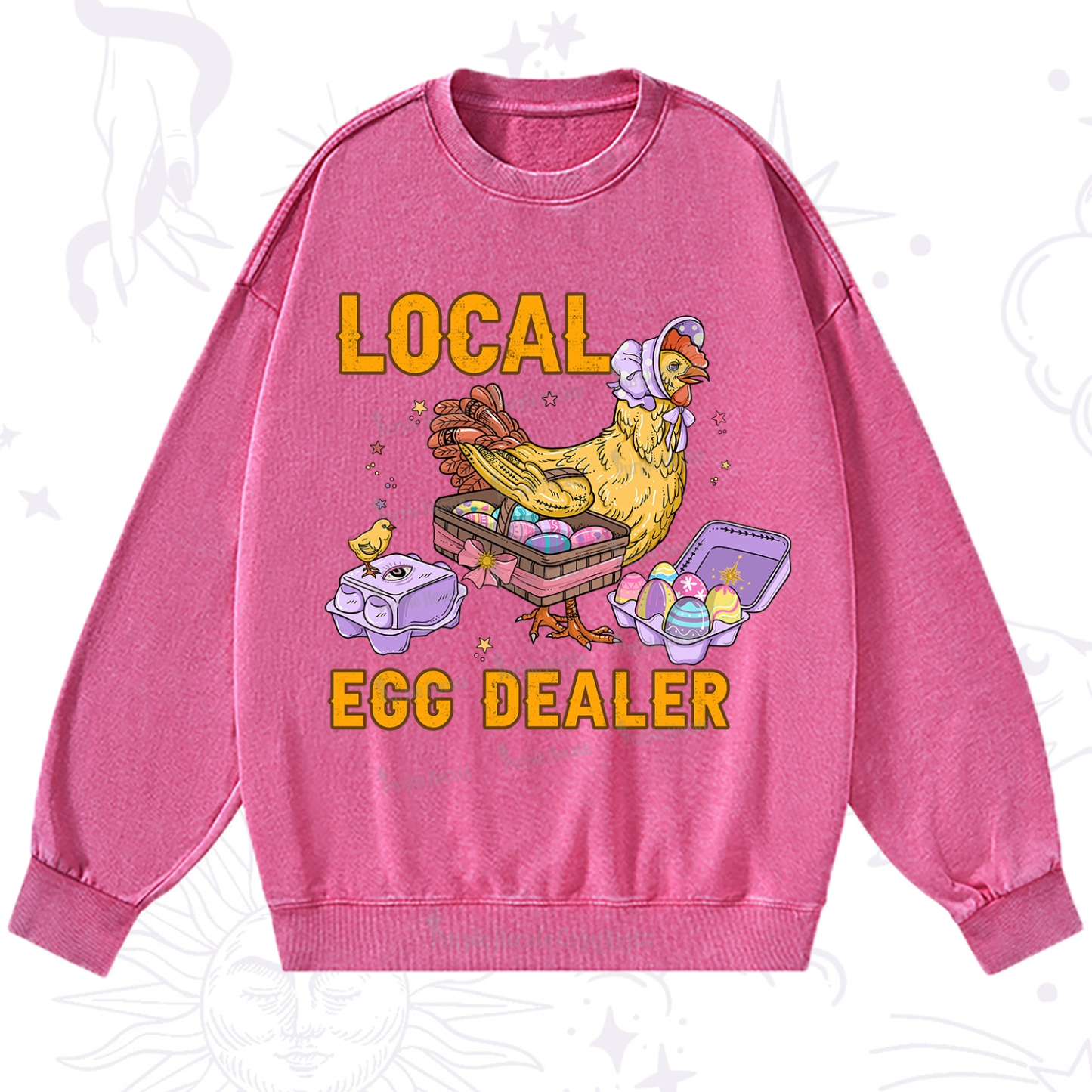 Purplehecate Local Egg Dealer Washed Sweatshirt