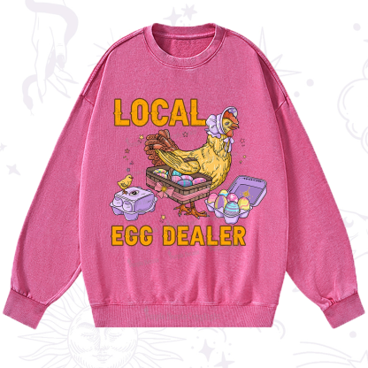Purplehecate Local Egg Dealer Washed Sweatshirt