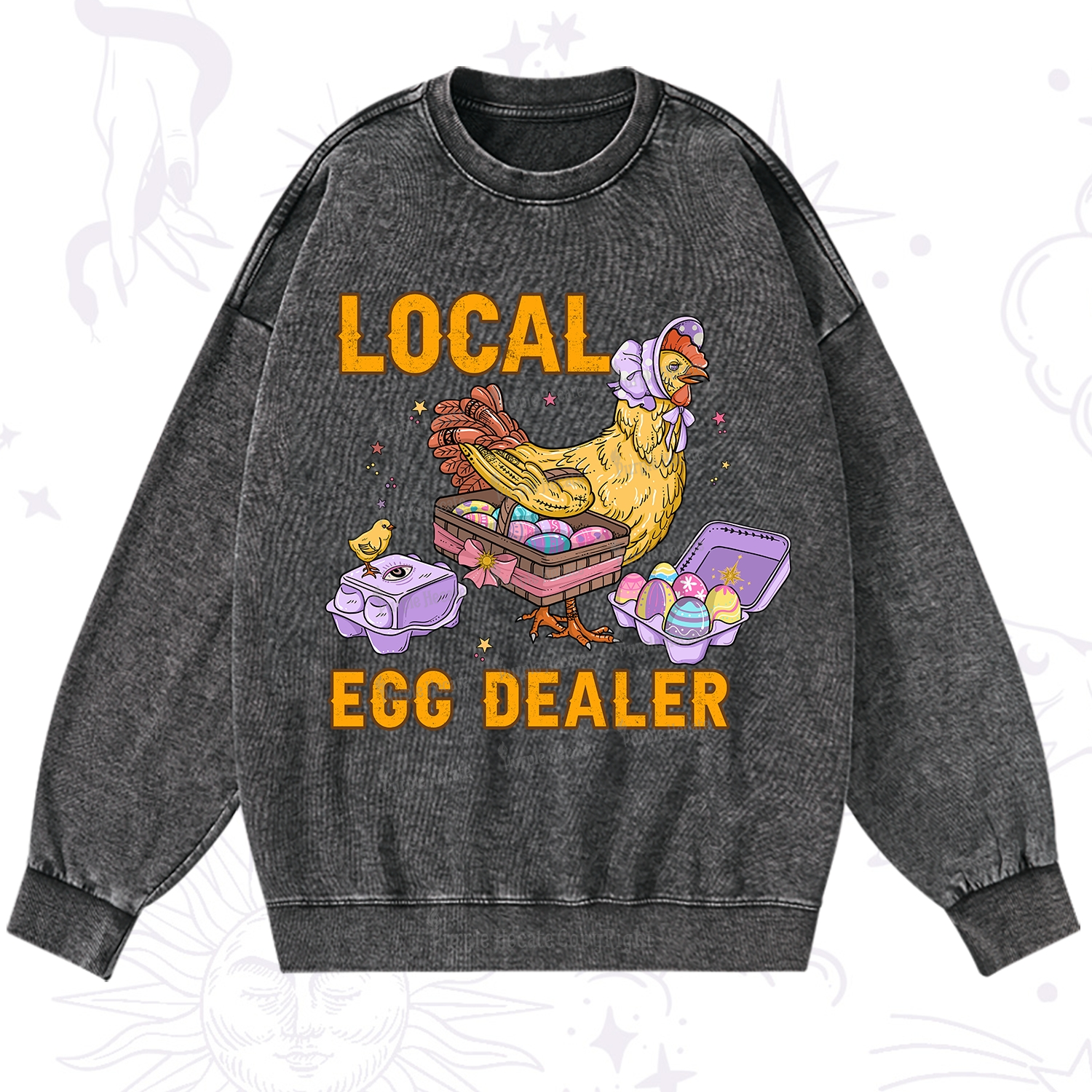 Purplehecate Local Egg Dealer Washed Sweatshirt