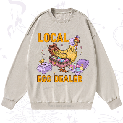 Purplehecate Local Egg Dealer Washed Sweatshirt
